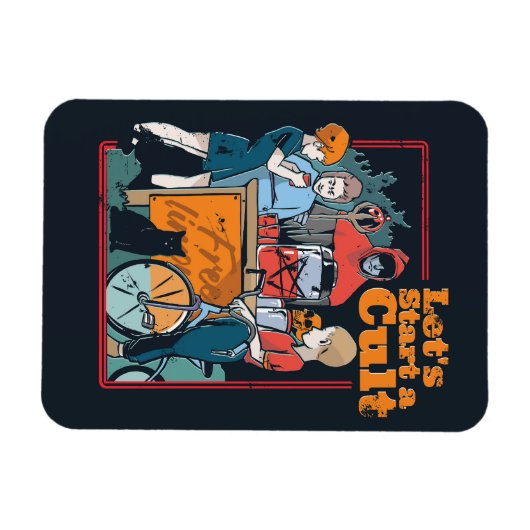 Laten we beginnen met een Cult Spooky Retro Hallow Magneet (Horizontaal)