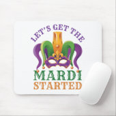 Laten we beginnen met Mardi Gras Party Muismat (Met muis)