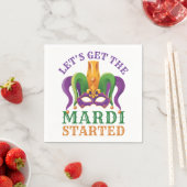 Laten we beginnen met Mardi Gras Party Servet (Insitu)