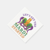 Laten we beginnen met Mardi Gras Party Servet (Hoek)