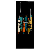 Laten we beginnen met reizen wijn cadeautas (Voorkant)