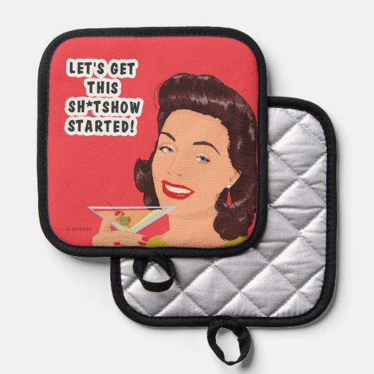 Laten we beginnen! pannenlap (Voorkant / Achterkant)