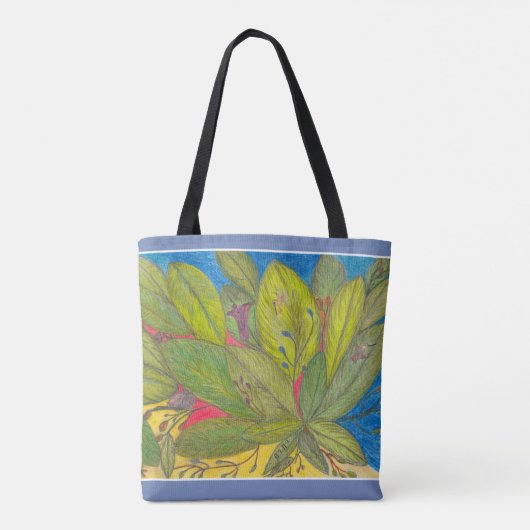 Laten we beginnen tote bag (Achterkant)