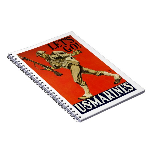 Laten we beginnen! ~ US Marines Notitieboek (Rechterzijde)