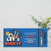 Laten we beginnen - Voetbal Soccer Kaart (Staand voorkant)