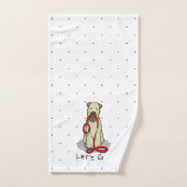 Laten we beginnen! Walk Wheaten Terrier Dog (piepe Bad Handdoek (Handdoek)