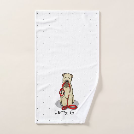 Laten we beginnen! Walk Wheaten Terrier Dog (piepe Bad Handdoek (Handdoek)