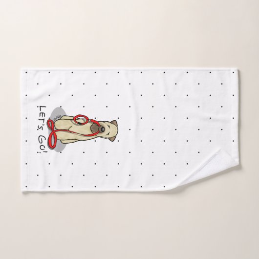 Laten we beginnen! Walk Wheaten Terrier Dog (piepe Bad Handdoek (Handdoek)