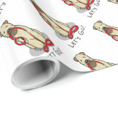 Laten we beginnen! Walk Wheaten Terrier Dog (piepe Cadeaupapier (Rol Hoek)