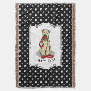 Laten we beginnen! Walk Wheaten Terrier Dog (piepe Deken