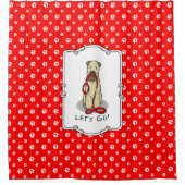 Laten we beginnen! Walk Wheaten Terrier Dog (piepe Douchegordijn (Voorkant)