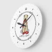 Laten we beginnen! Walk Wheaten Terrier Dog (piepe Grote Klok (Hoek)