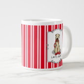 Laten we beginnen! Walk Wheaten Terrier Dog (piepe Grote Koffiekop (Voorkant rechts)