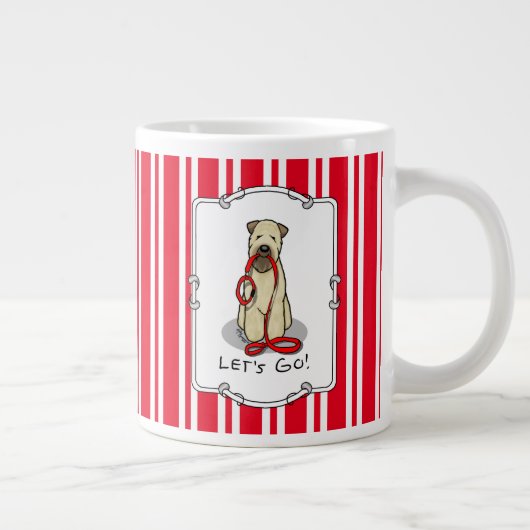 Laten we beginnen! Walk Wheaten Terrier Dog (piepe Grote Koffiekop (Rechts)