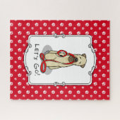 Laten we beginnen! Walk Wheaten Terrier Dog (piepe Legpuzzel (Horizontaal)