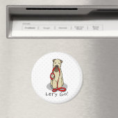Laten we beginnen! Walk Wheaten Terrier Dog (piepe Magneet (Insitu (Vaatwasser))