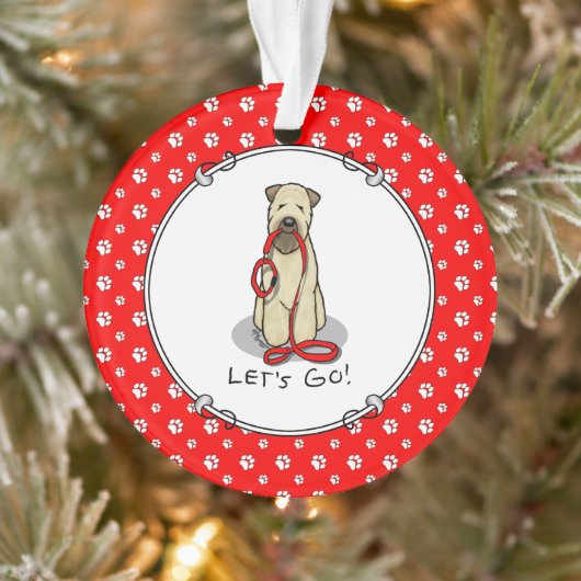 Laten we beginnen! Walk Wheaten Terrier Dog (piepe Ornament (Boom)