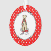 Laten we beginnen! Walk Wheaten Terrier Dog (piepe Ornament (voorkant)