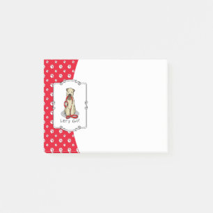 Laten we beginnen! Walk Wheaten Terrier Dog (piepe Post-it® Notes