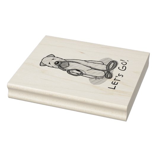 Laten we beginnen! Walk Wheaten Terrier Dog (piepe Rubberstempel (Stempel)