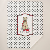 Laten we beginnen! Walk Wheaten Terrier Dog (piepe Sherpa Deken (Voorkant)