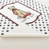 Laten we beginnen! Walk Wheaten Terrier Dog (piepe Sherpa Deken (3/4)