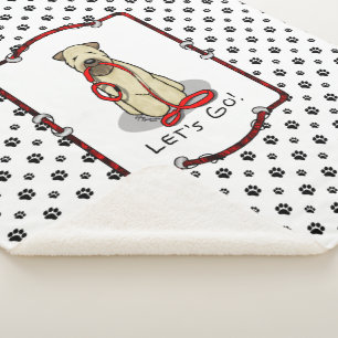 Laten we beginnen! Walk Wheaten Terrier Dog (piepe Sherpa Deken