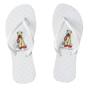 Laten we beginnen! Walk Wheaten Terrier Dog (piepe Teenslippers