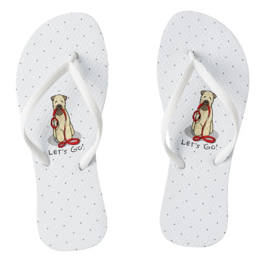 Laten we beginnen! Walk Wheaten Terrier Dog (piepe Teenslippers (Voetbed)