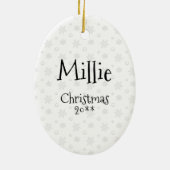 Laten we beginnen! (wandelen) Greyhound Dog (zwart Keramisch Ornament (Achterkant)