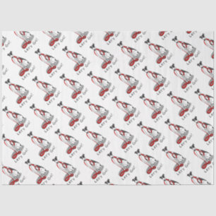 Laten we beginnen! (wandelen) Greyhound Dog (zwart Tissuepapier