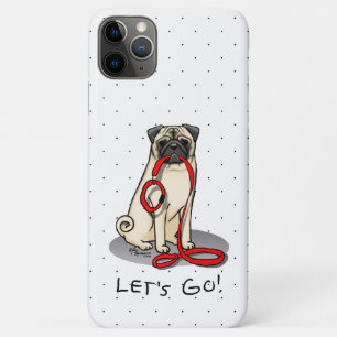 Laten we beginnen! (wandelen) Pug Dog (lichte mug) Case-Mate iPhone Case