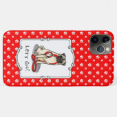 Laten we beginnen! (wandelen) Pug Dog (lichte mug) Case-Mate iPhone Case (Achterkant (horizontaal))