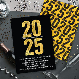 Laten we bellen in 2025 oudejaarsfeest kaart