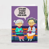 Laten we beloven nooit te spreken over vorig jaar  kaart (Voorkant)