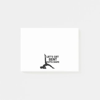 Laten we Bent Outta Shape Yoga pakken Post-it® Notes