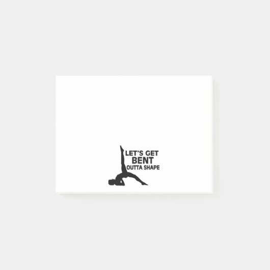 Laten we Bent Outta Shape Yoga pakken Post-it® Notes (Voorkant)
