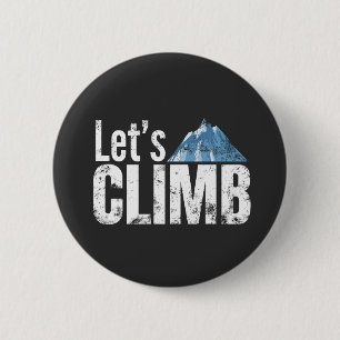 Laten we bergbeklimmen ronde button 5,7 cm