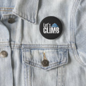 Laten we bergbeklimmen ronde button 5,7 cm (In situ)