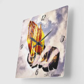 Laten we bidden Acryl wandklok (Hoek)