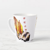 "Laten we bidden" Latte Mok (Linkerhoek)