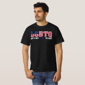 Laten we biden krijgen om met logo te stoppen t-shirt (Voorkant volledig)