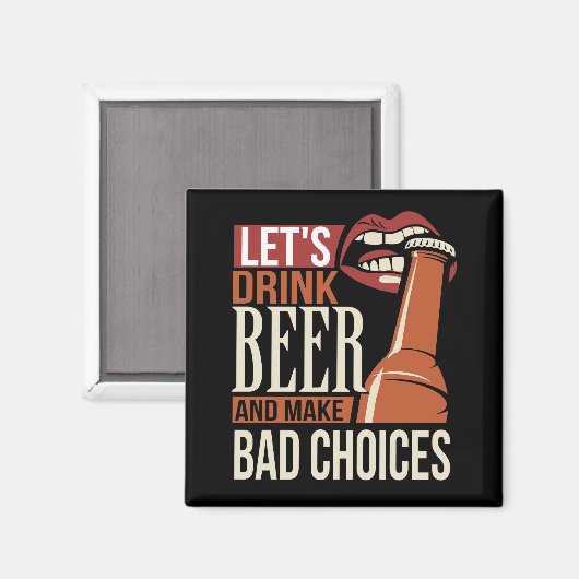 Laten we Bier Drinken Magneet (Voorkant / Achterkant)