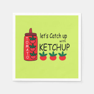 Laten we bijpraten met Ketchup Feestje Servet