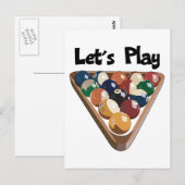 Laten we Billiards spelen Briefkaart (Voorkant / Achterkant)