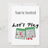 Laten we Bingo spelen Kaart (Voorkant)