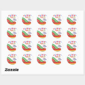 Laten we Binnen speelplaats Verjaardag spelen Ronde Sticker (Vel)