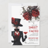 Laten we Blad Gezicht Bloemen Volwassen Halloween  Kaart (Voorkant)