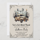 Laten we Blad Gezicht Volwassen Halloween Party In Kaart (Voorkant)