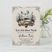 Laten we Blad Gezicht Volwassen Halloween Party In Kaart (Staand voorkant)